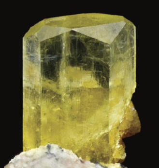 Probably the best known beryl crystal from Poland, 2 cm high. Andrzej’s Pocket. Spirifer collection. G. Bijak photo.