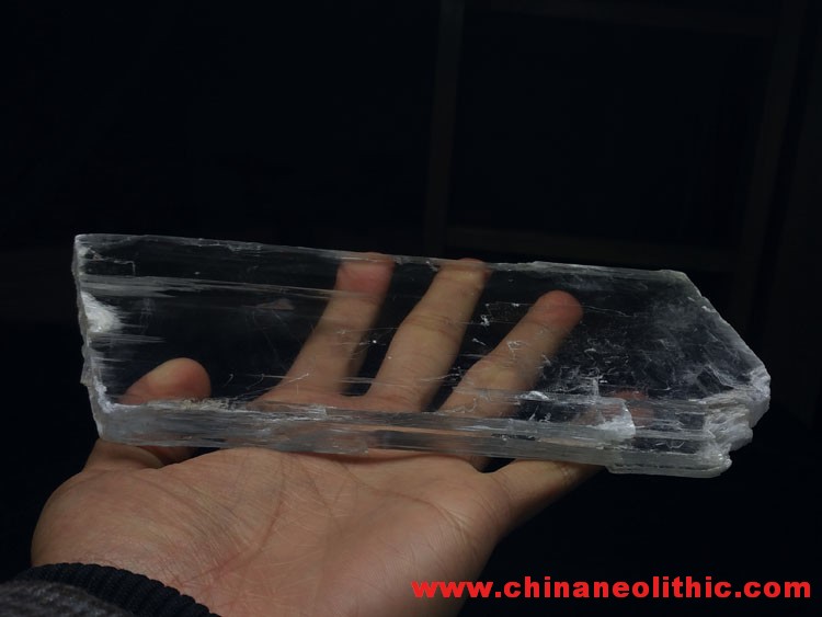 Ultra transparent diamond shape gypsum mineral crystal specimen,Calcite