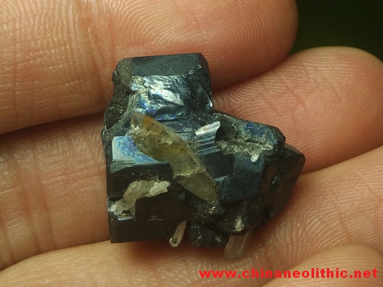车轮矿和水晶共生矿物晶标本宝石原石原矿原料,车轮矿