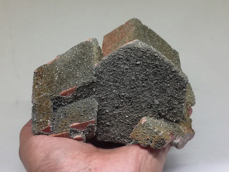 精品超大超正点的钾长石双晶伴生云母矿矿物晶体标本原石原矿,长石,云母