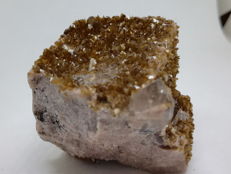 Fujian Longyan Stilbite and feldspar mineral crystal gem stone ornamental Shi Qishi ore samples,Stilbite,Feldspar