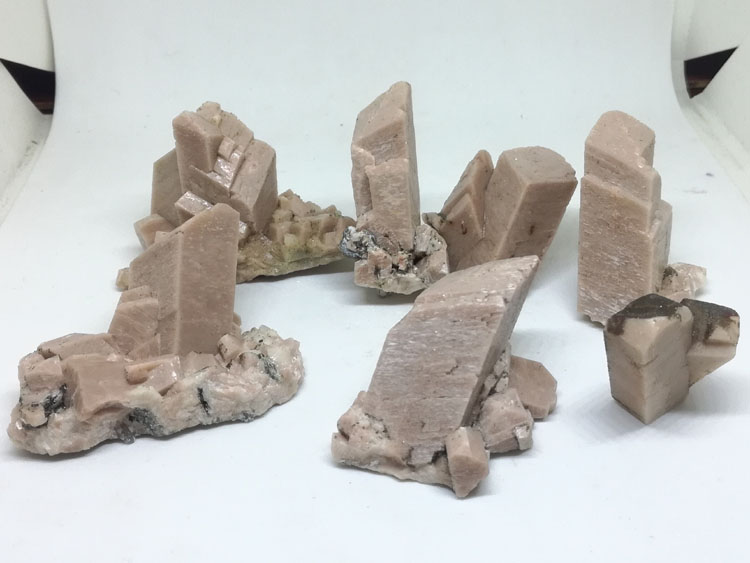 精致的7个长石小标本打包卖，福建产，矿物晶体宝石原石原矿,长石