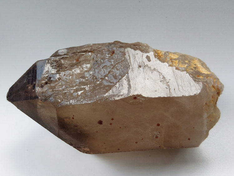 大晶体石榴石包裹体包体茶色水晶烟晶矿物标本晶体宝石原石原矿石,石榴石,水晶