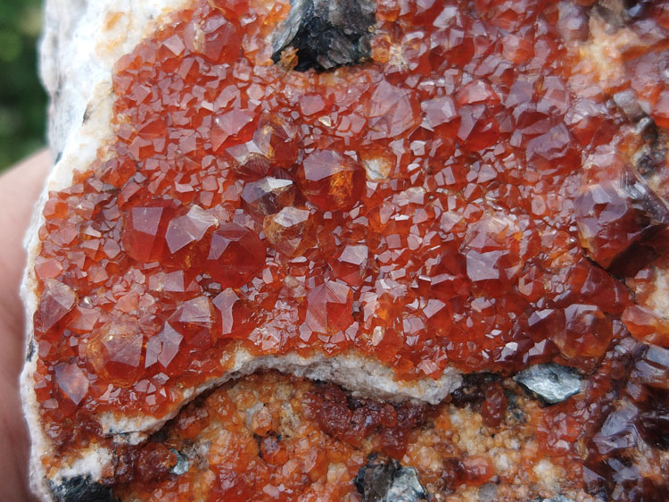 Manganese-aluminum garnet spessartine mineral specimen, crystal cluster, gemstone, protolith, ore en,Garnet