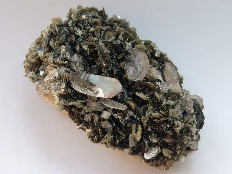 云母矿茶色水晶烟晶云英岩矿物标本晶体晶簇晶洞宝石原石原矿石,云母,水晶