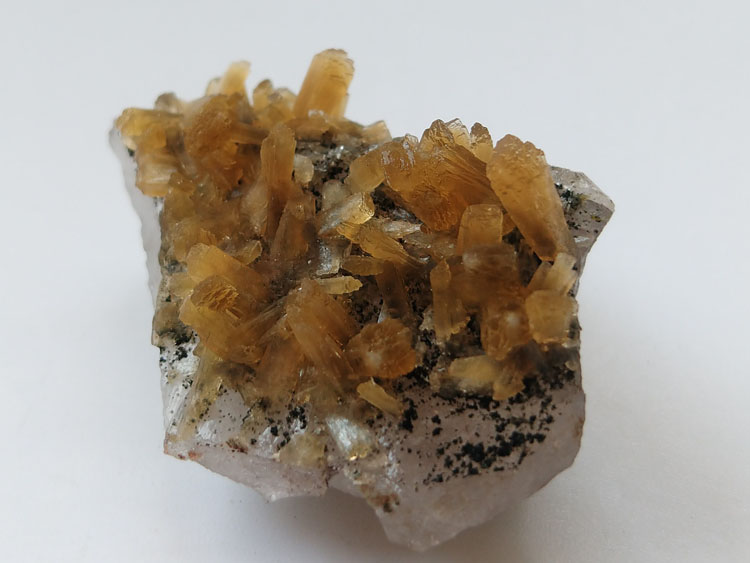 广东新矿辉沸石茶色水晶共生矿物标本晶体晶簇晶洞宝石原石原矿石,辉沸石,水晶