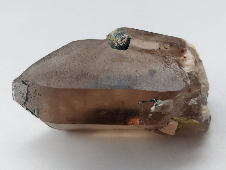 天然石榴石包裹体紫牙乌茶色水晶烟晶矿物标本晶体晶簇宝石原石原,石榴石,水晶