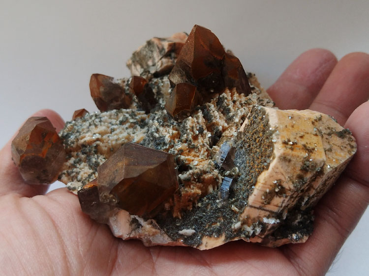 天然茶晶烟晶微斜长石云母矿物标本晶体晶簇晶洞宝石原石原矿石,水晶,长石,云母