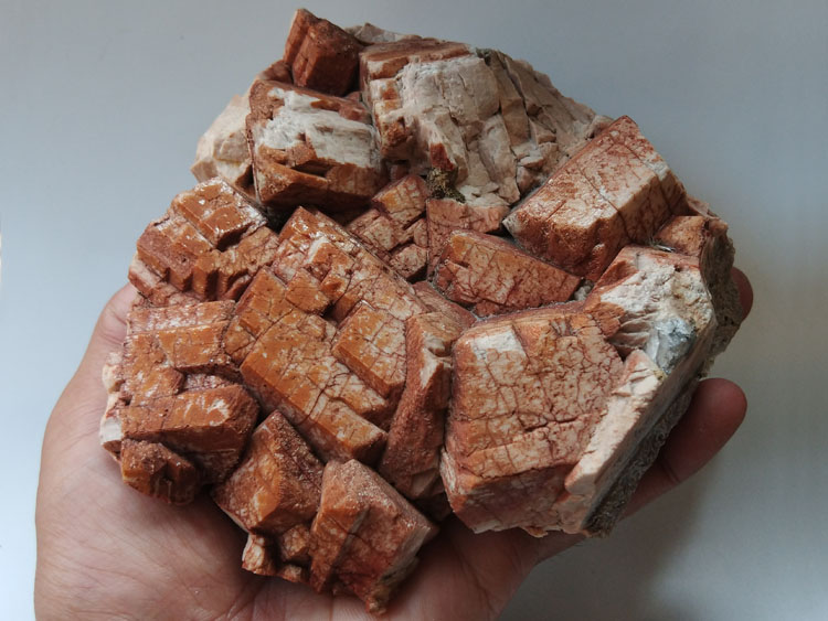 Microcline with red skin Mineral Specimens Mineral Crystals Gem Materials,Feldspar