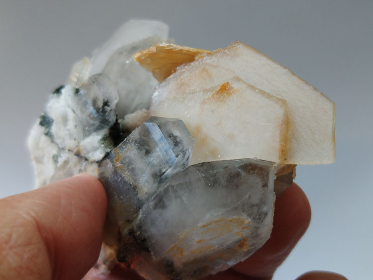 福建方解石茶晶烟晶共生矿物标本晶体晶簇晶洞宝石原石原矿石能量,方解,辉沸石